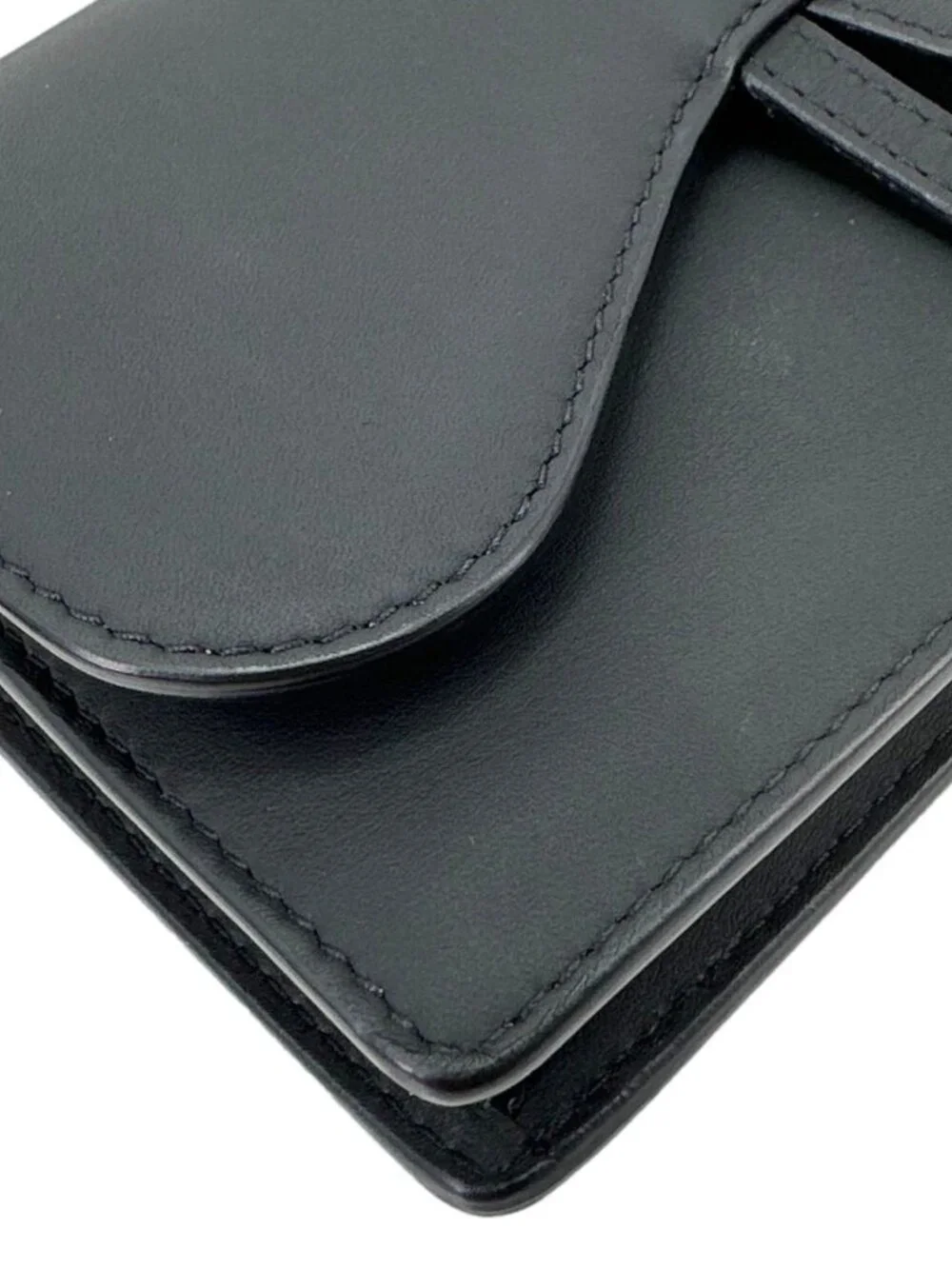 Christian Dior Saddle Ultra Matte Calfskin Leather Belt Pouch Black